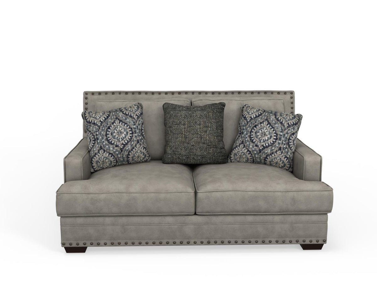 Corinthian Antelope Dove Sofa & Loveseat by Happy Homes at Eve Furniture