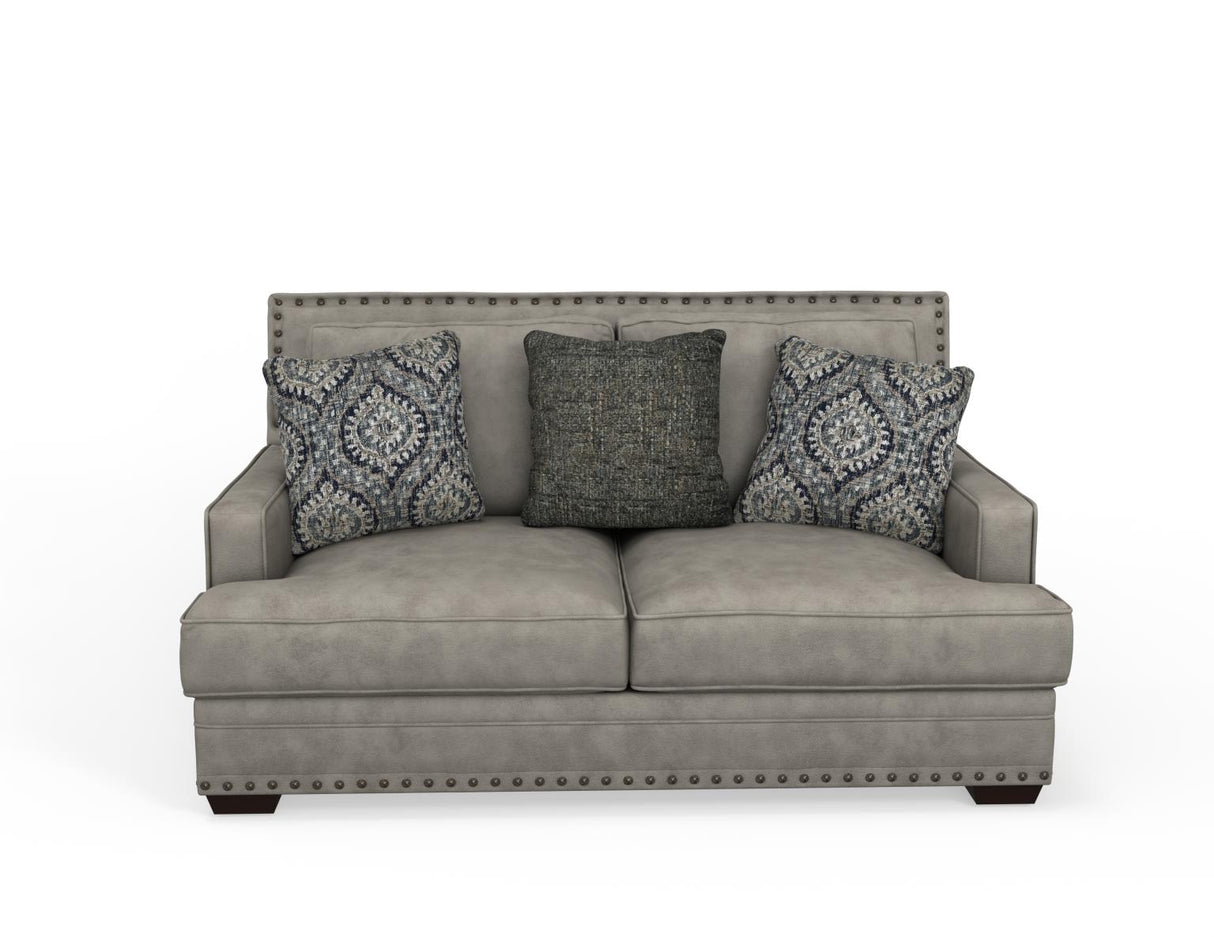 Corinthian Antelope Dove Sofa & Loveseat by Happy Homes at Eve Furniture