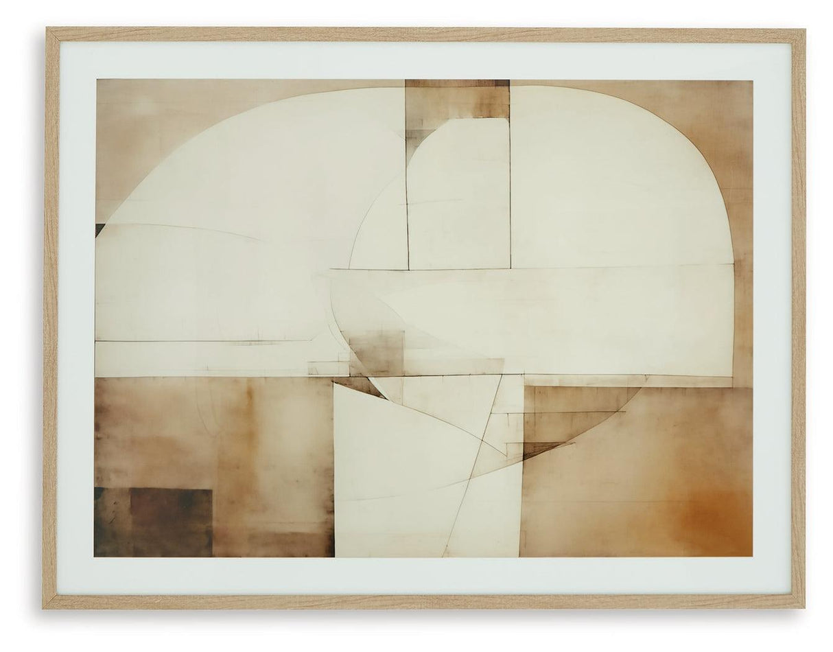 Corlain Brown/Tan/White Wall Art by Ashley at Eve Furniture