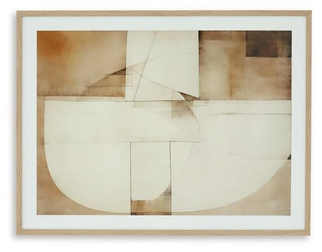 Corlain Brown/Tan/White Wall Art by Ashley at Eve Furniture