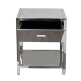 Corleo Stainless Steel Nightstand by Diamond Sofa at Eve Furniture