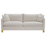 Corliss Beige 3-piece Upholstered Arched Arm Sofa Set by Coaster at Eve Furniture