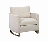 Corliss Beige Upholstered Arched Arm Living Room Set by Coaster at Eve Furniture