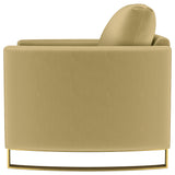 Corliss Camel Velvet Curved Track Arm Chair by Coaster at Eve Furniture