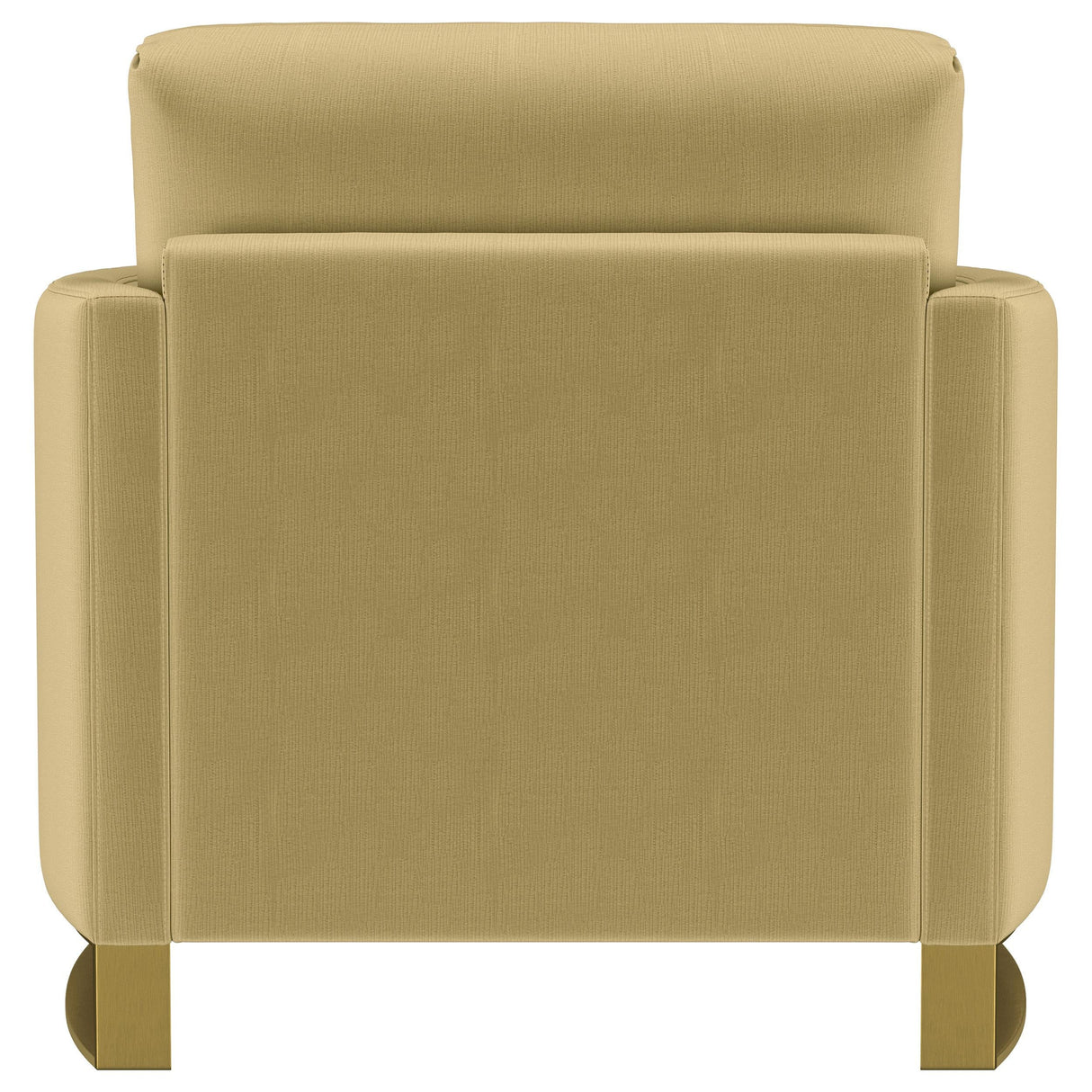 Corliss Camel Velvet Curved Track Arm Chair by Coaster at Eve Furniture