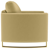 Corliss Camel Velvet Curved Track Arm Chair by Coaster at Eve Furniture