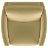 Corliss Camel Velvet Curved Track Arm Chair by Coaster at Eve Furniture