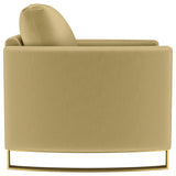 Corliss Camel Velvet Curved Track Arm Chair by Coaster at Eve Furniture