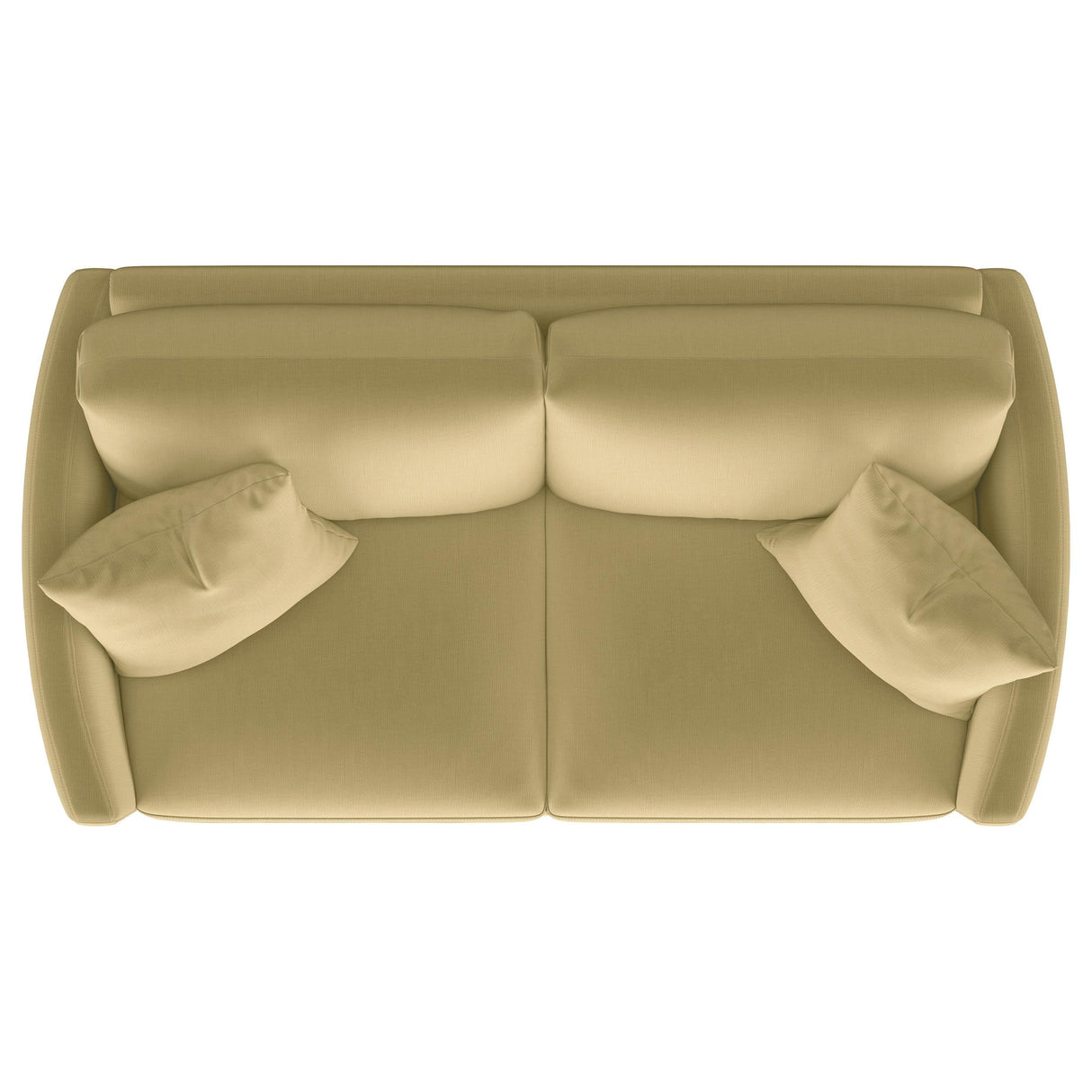 Corliss Camel Velvet Curved Track Arm Loveseat by Coaster at Eve Furniture