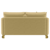 Corliss Camel Velvet Curved Track Arm Loveseat by Coaster at Eve Furniture