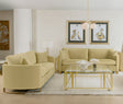 Corliss Camel Velvet Upholstered 2-Piece Living Room Set by Coaster at Eve Furniture