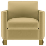 Corliss Camel Velvet Upholstered 3-Piece Living Room Set by Coaster at Eve Furniture