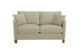 Corliss Upholstered Arched Arms Loveseat Beige