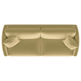 Corliss Upholstered Curved Track Arm Sofa Camel by Coaster at Eve Furniture