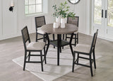 Corloda Black/Gray Counter Height Dining Table and 4 Barstools (Set of 5)