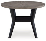 Corloda Black/Gray Dining Table and 4 Chairs (Set of 5)