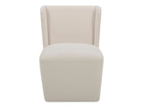 Cormac Cream Rolling Dining Chair by MOES at Eve Furniture