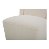 Cormac Cream Rolling Dining Chair by MOES at Eve Furniture