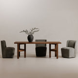 Cormac Slate Green Rolling Dining Chair by Moe's Home at Eve Furniture