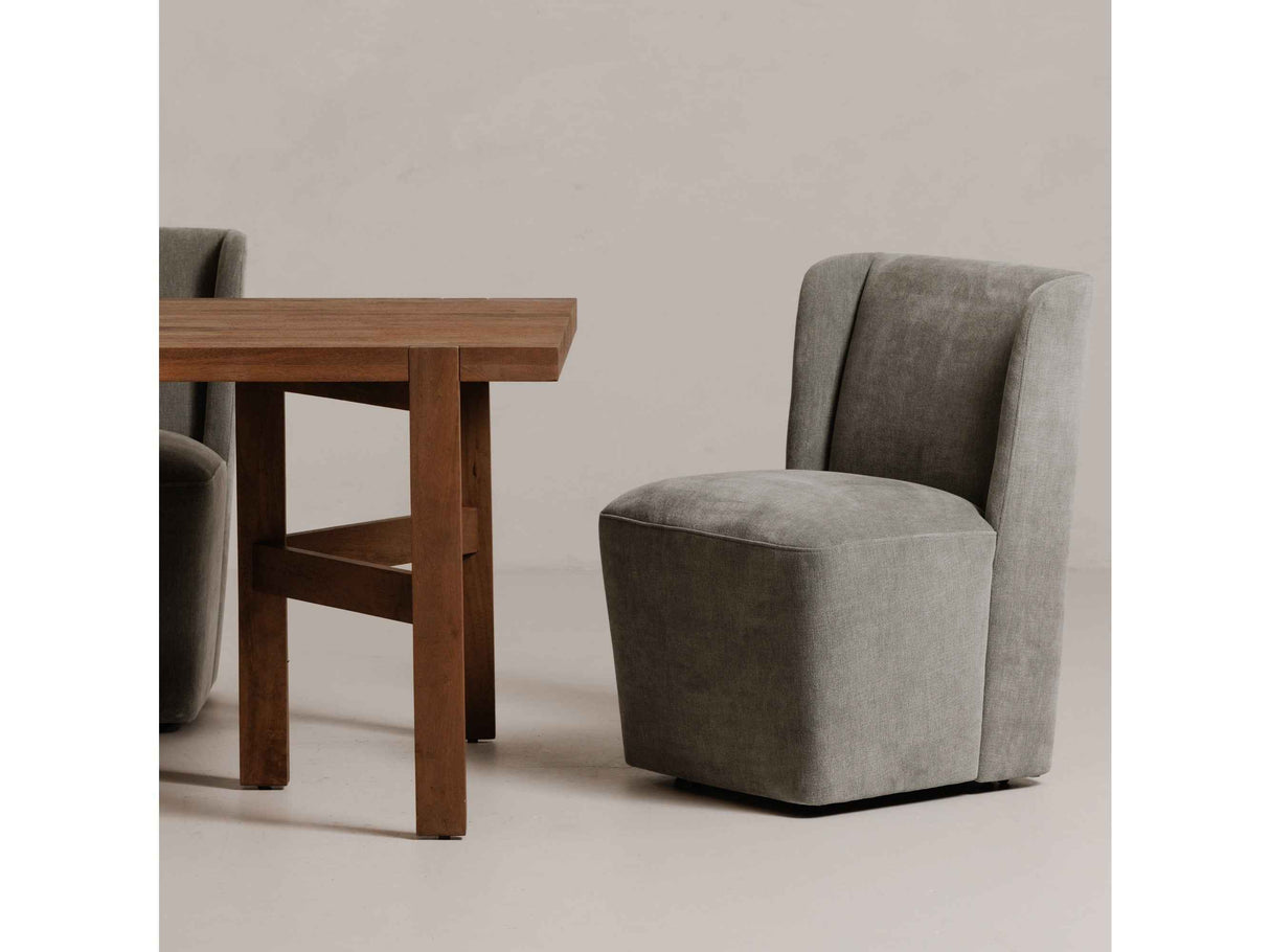 Cormac Slate Green Rolling Dining Chair