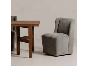 Cormac Slate Green Rolling Dining Chair