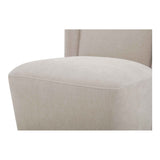 Cormac Warm Sand Rolling Dining Chair by Moe's Home at Eve Furniture