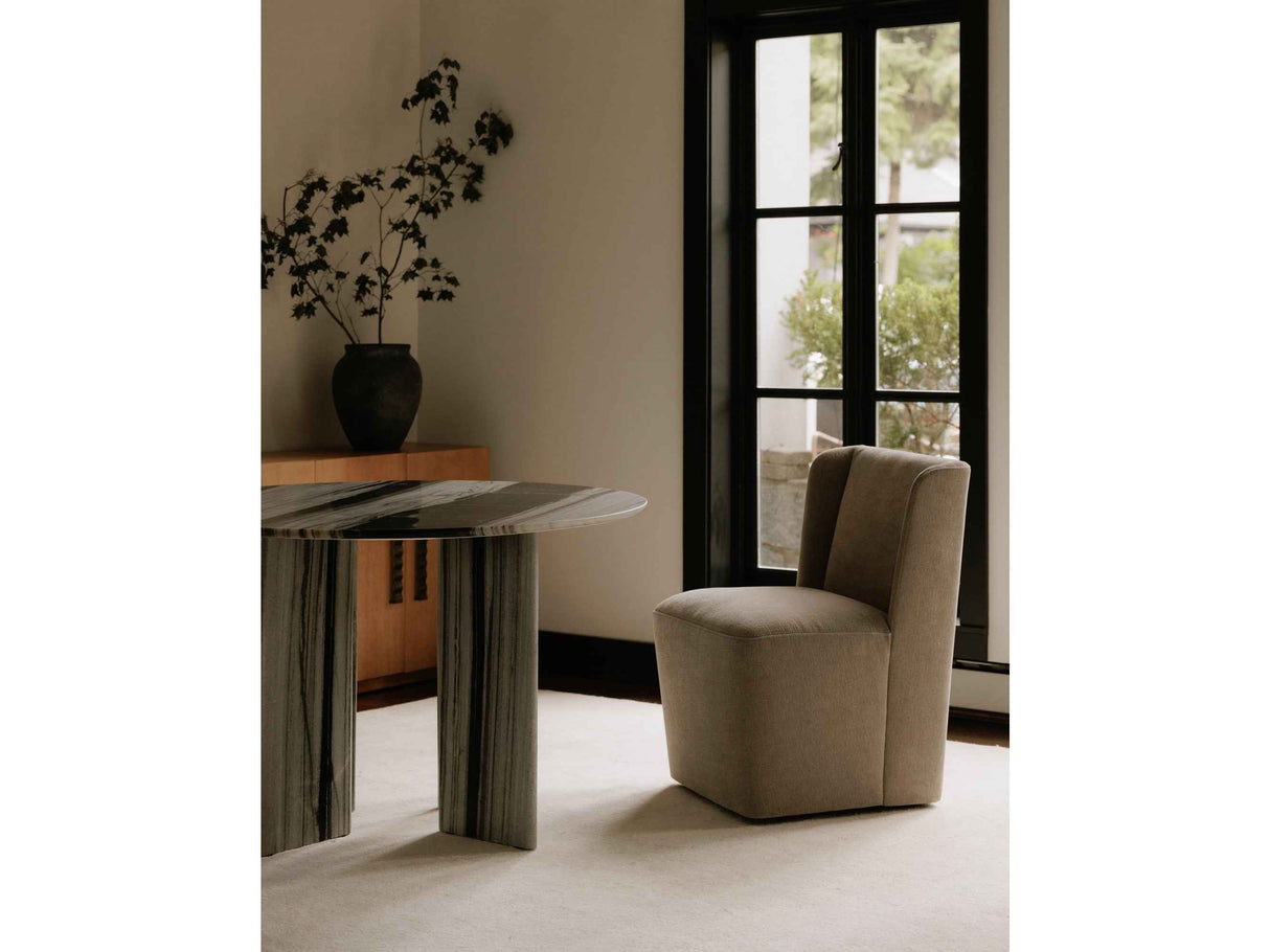 Cormac Warm Sand Rolling Dining Chair by Moe's Home at Eve Furniture