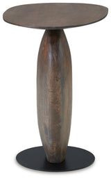 Cormmet Brown/Black Accent Table by Ashley at Eve Furniture