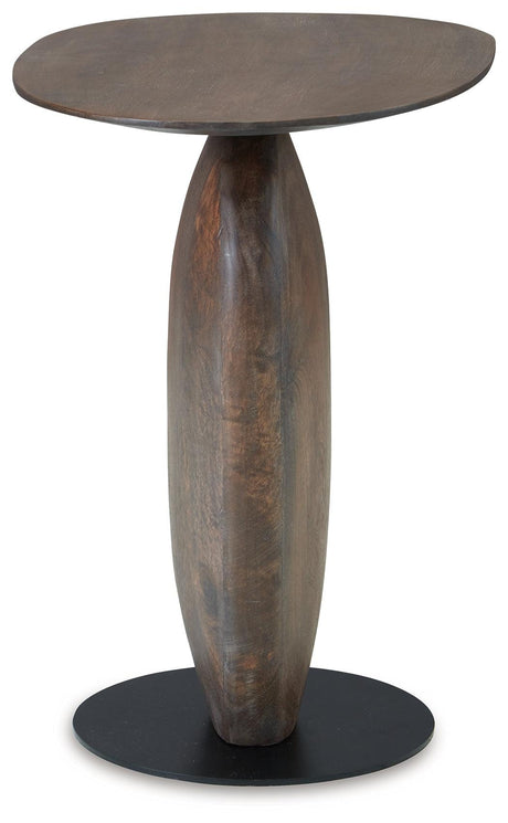 Cormmet Brown/Black Accent Table by Ashley at Eve Furniture