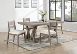 Cornelia Coastal Grey 5-Piece Rectangular Dining Set