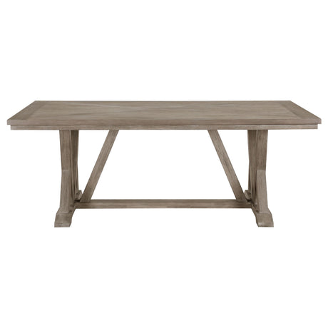 Cornelia Coastal Gray Rectangular Wood Dining Table by Coaster at Eve Furniture