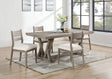 Cornelia Coastal Grey 5-Piece Rectangular Dining Set by Coaster at Eve Furniture