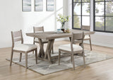 Cornelia Coastal Grey 5-Piece Rectangular Dining Set by Coaster at Eve Furniture