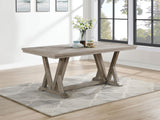 Cornelia Rectangular Wood Dining Table Coastal Grey