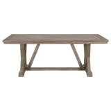 Cornelia Rectangular Wood Dining Table Coastal Grey