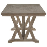 Cornelia Rectangular Wood Dining Table Coastal Grey