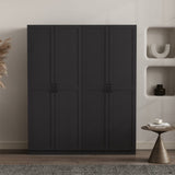 Cornelia Storage Closet 1.0 in Black (set of 2) by Manhattan Comfort at Eve Furniture