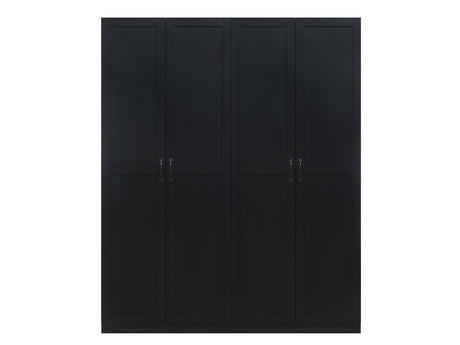 Cornelia Storage Closet 1.0 in Black (set of 2) by Manhattan Comfort at Eve Furniture