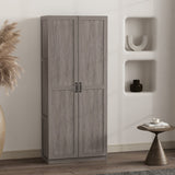 Cornelia Storage Closet 1.0 in Grey by Manhattan Comfort at Eve Furniture