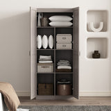 Cornelia Storage Closet 1.0 in Grey by Manhattan Comfort at Eve Furniture