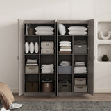 Cornelia Storage Closet 1.0 in Grey (set of 2) by Manhattan Comfort at Eve Furniture
