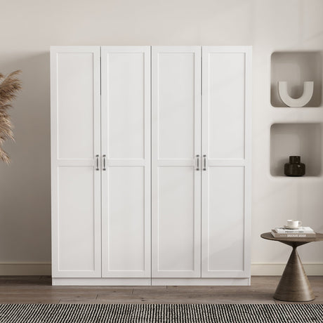Cornelia Storage Closet 1.0 in White (set of 2) by Manhattan Comfort at Eve Furniture