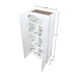 Cornelia Storage Closet 1.0 in White (set of 2) by Manhattan Comfort at Eve Furniture