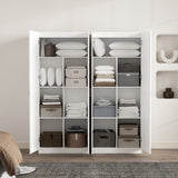 Cornelia Storage Closet 1.0 in White (set of 2) by Manhattan Comfort at Eve Furniture