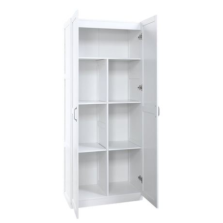 Cornelia Storage Closet 1.0 in White (set of 2) by Manhattan Comfort at Eve Furniture