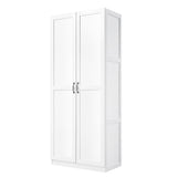 Cornelia Storage Closet 1.0 in White (set of 2) by Manhattan Comfort at Eve Furniture