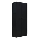 Cornelia Storage Closet 2.0 in Black (set of 2) by Manhattan Comfort at Eve Furniture