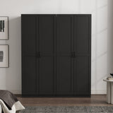 Cornelia Storage Closet 2.0 in Black (set of 2) by Manhattan Comfort at Eve Furniture