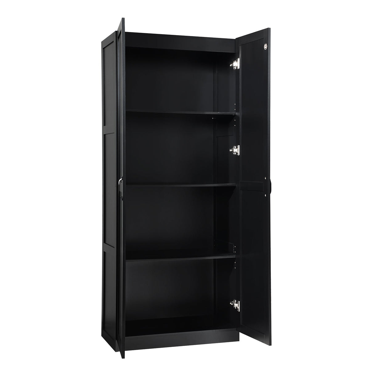 Cornelia Storage Closet 2.0 in Black (set of 2) by Manhattan Comfort at Eve Furniture
