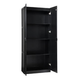 Cornelia Storage Closet 2.0 in Black (set of 2) by Manhattan Comfort at Eve Furniture